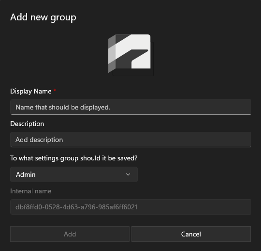 Add Installations-Group 