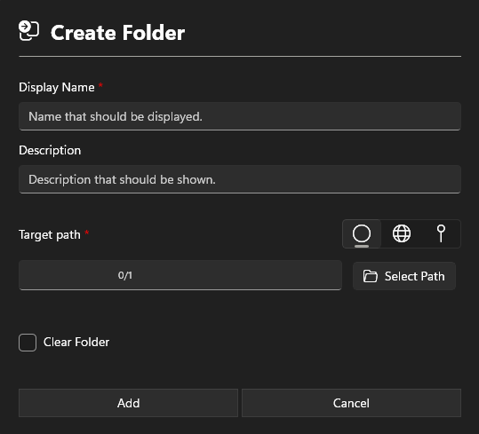 Create Folder