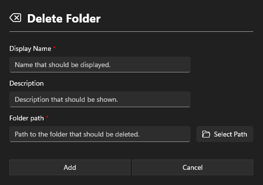 Delete Folder