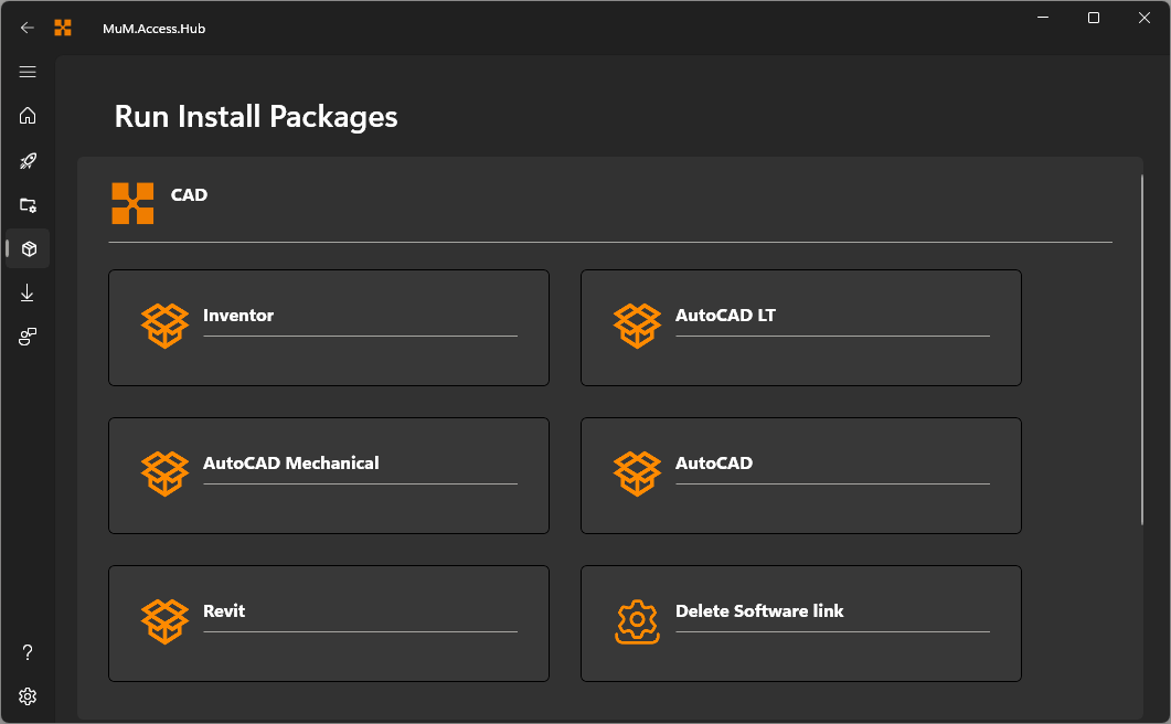 Dashboard Run Install packages