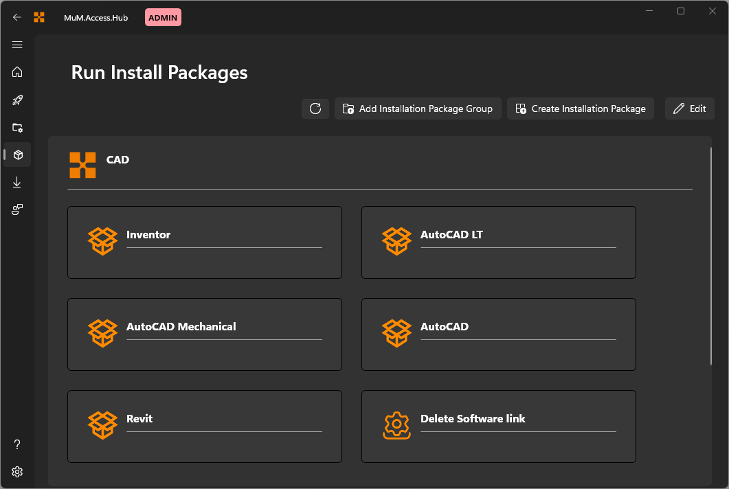 Dashboard Run App Configuration