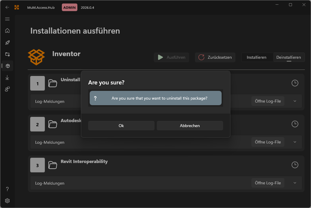 Software deinstallieren