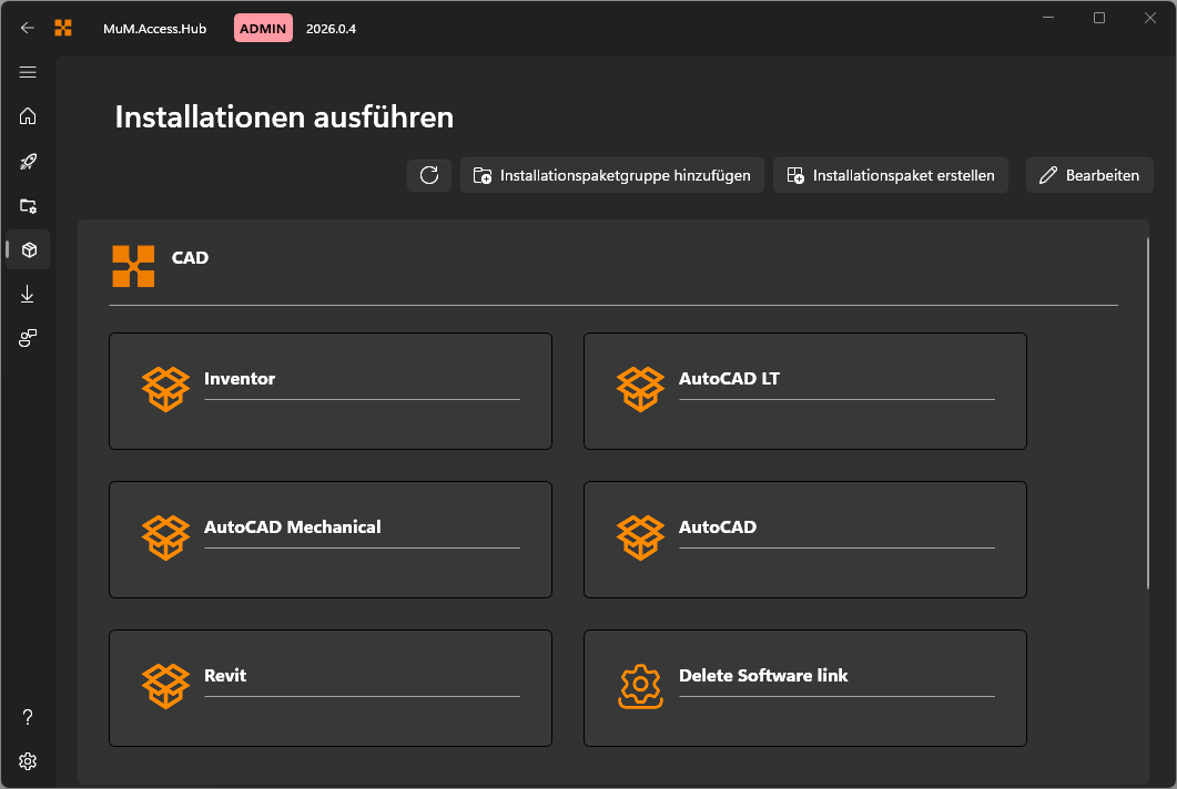 Dashboard App-Konfiguration ausführen