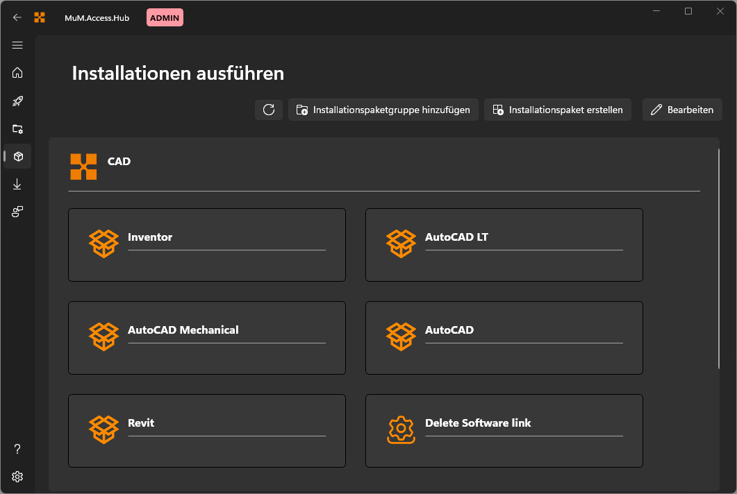 Dashboard App-Konfiguration ausführen