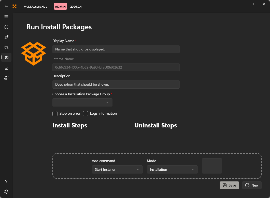 Create Install Package