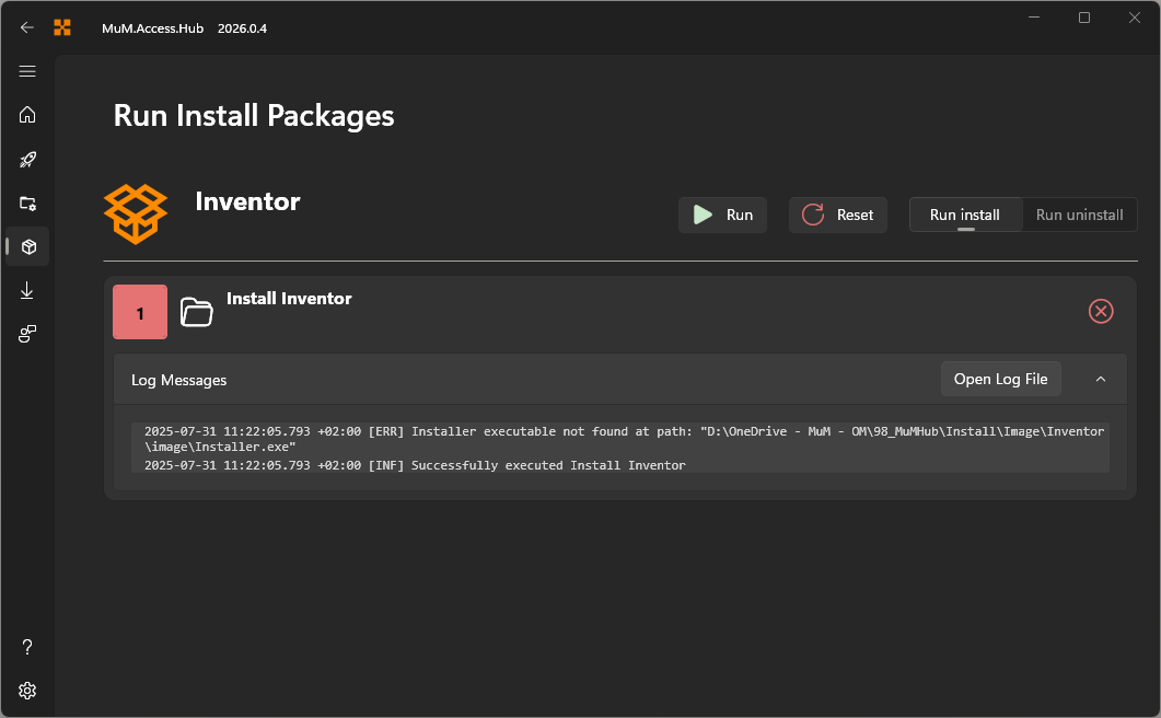 Run Install Packages