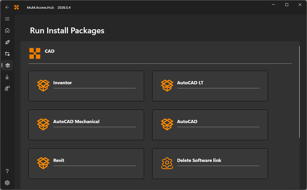 Dashboard Run Install packages